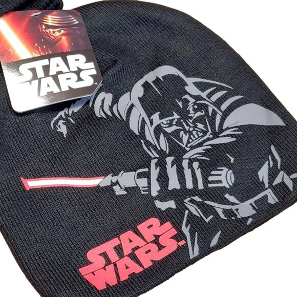 Disney Star Wars Hat with Gloves OSFM Black - Picture 7 of 8